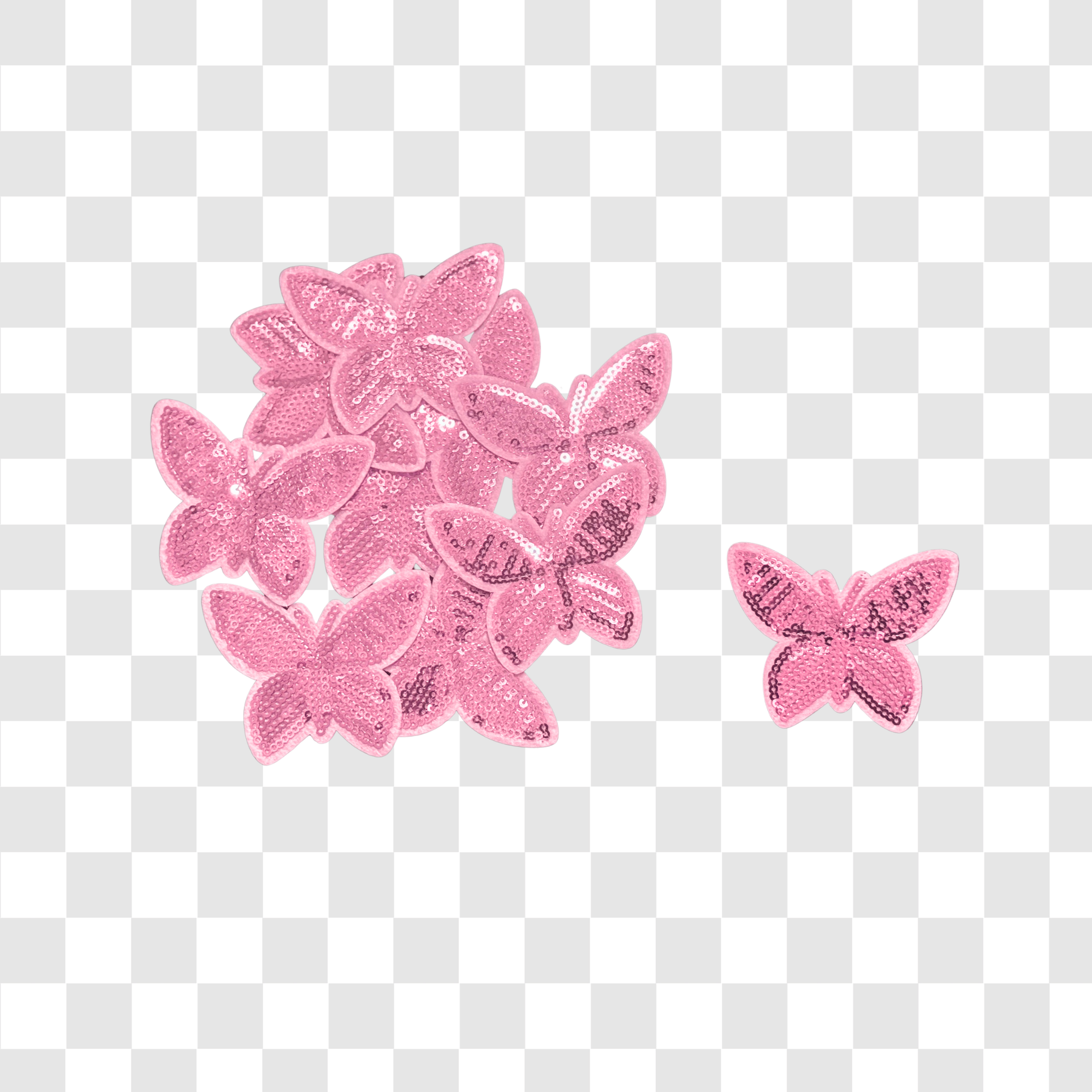 Sequin Pink Butterfly