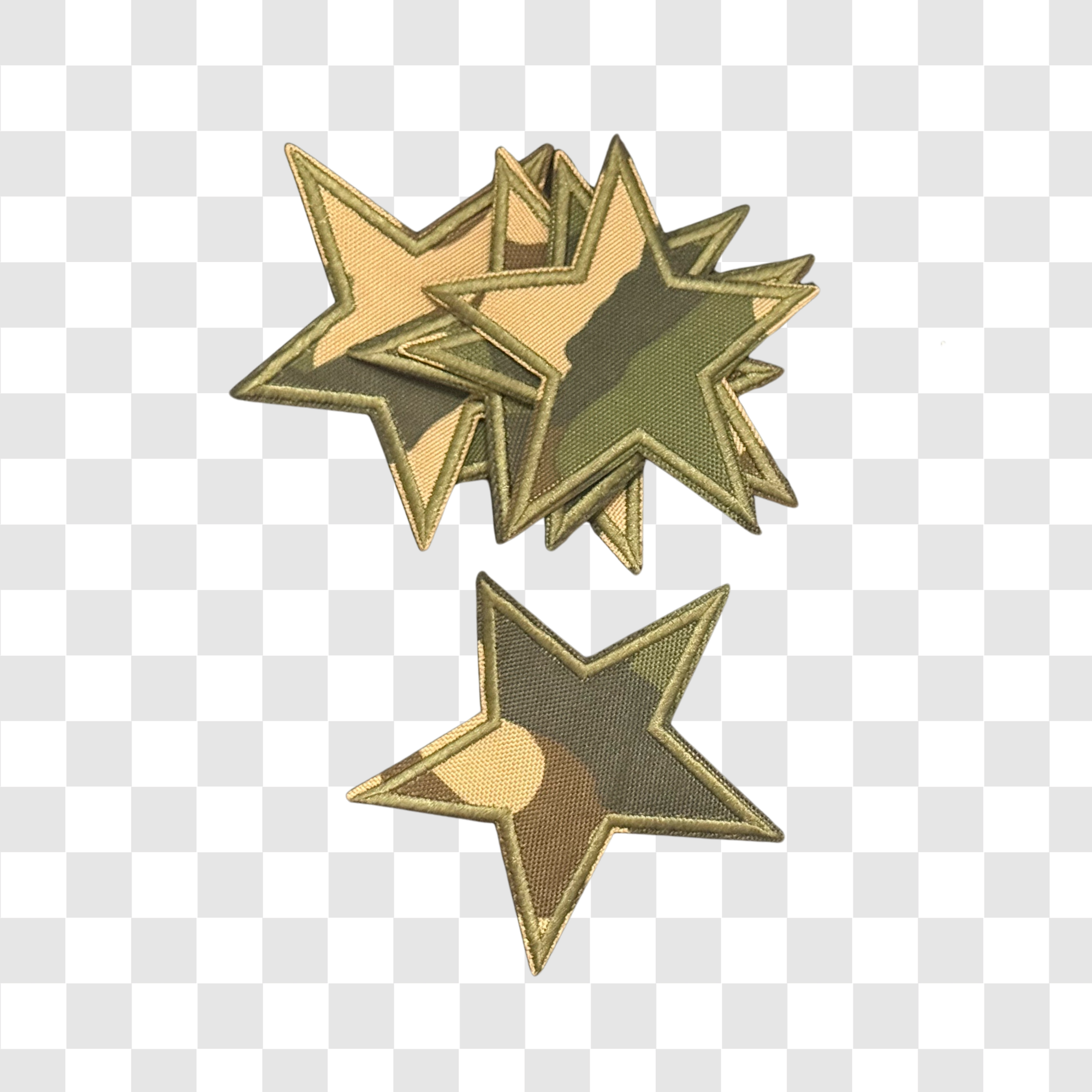Camouflage Star 5 Point Pentagon