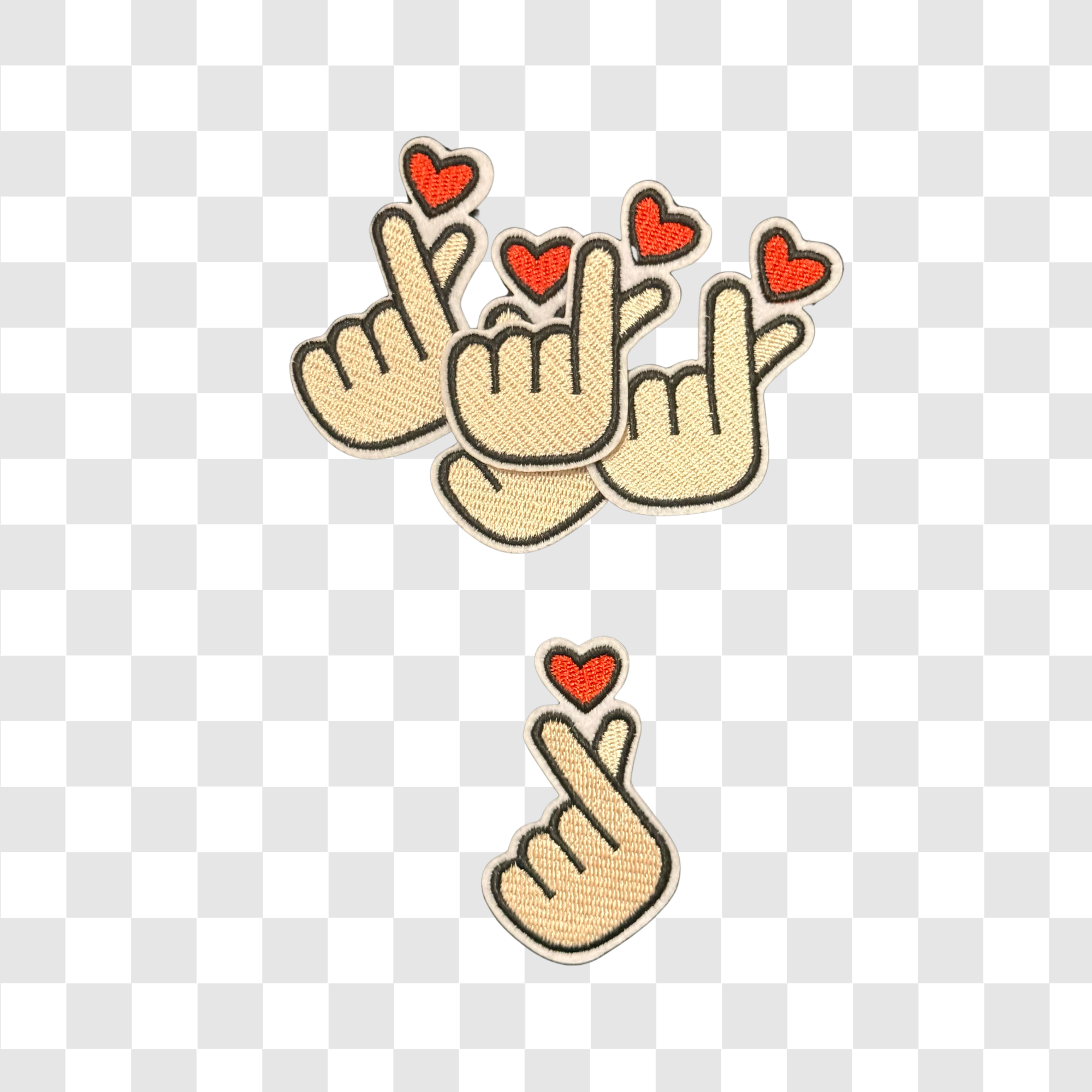 Fingers Crossed w/Heart
