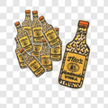 Large Vodka Drink Bottle Patch